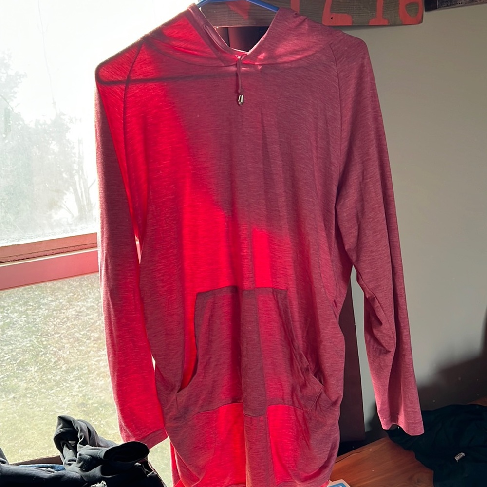 Maternity lightweight hooded sweatshirt